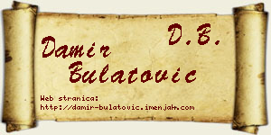 Damir Bulatović vizit kartica